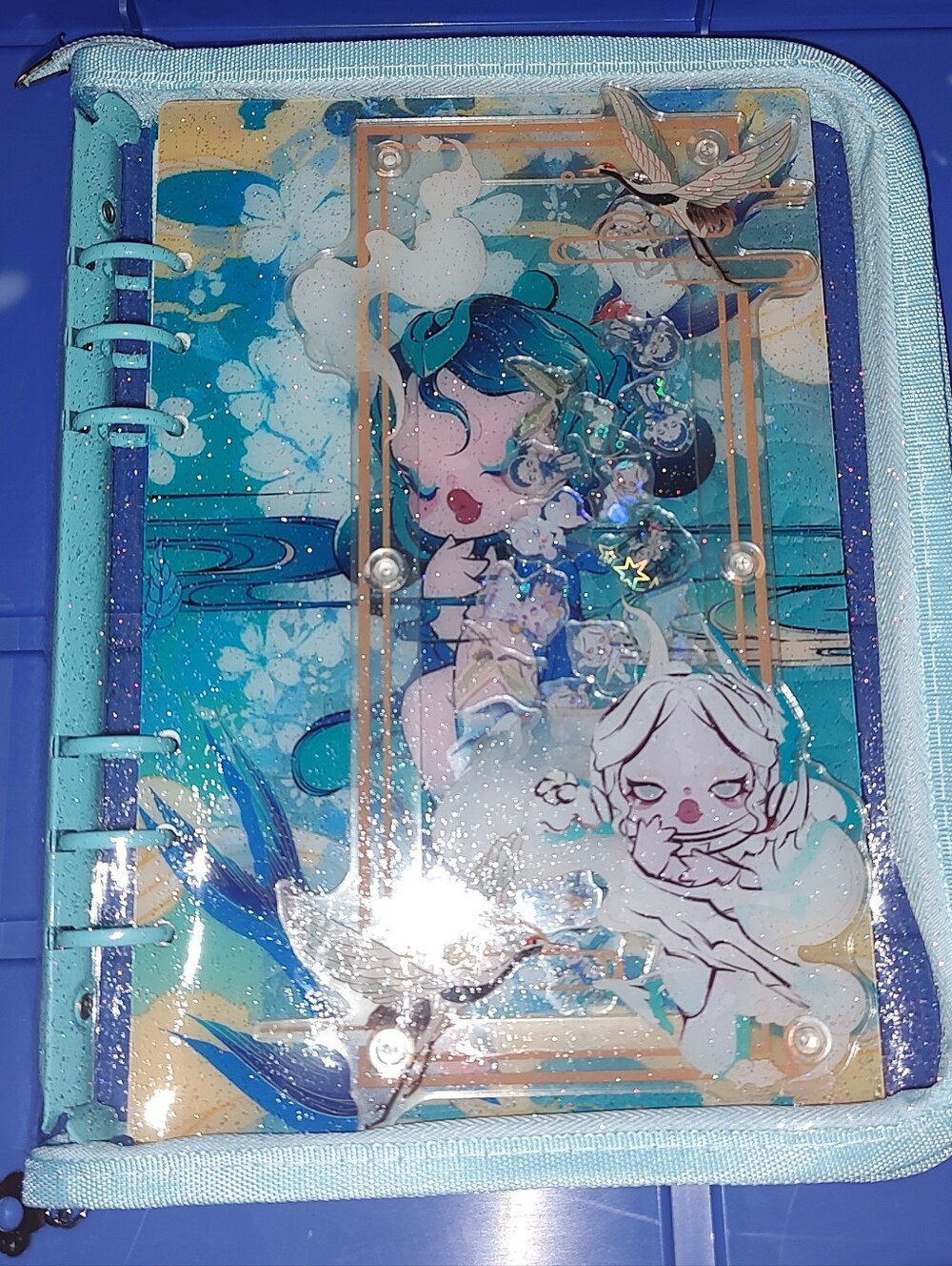 New! A5 Size Skullpanda Acrylic Shaker Notebook